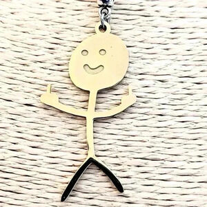 Angry gold person Hot Stainless Steel Necklace
